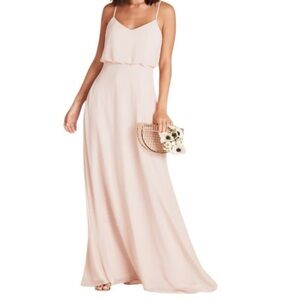 Elegant Pink Maxi Dress